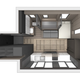Illustration for article titled I Cant Believe All the Features Mashed Into This Micro-Apartment